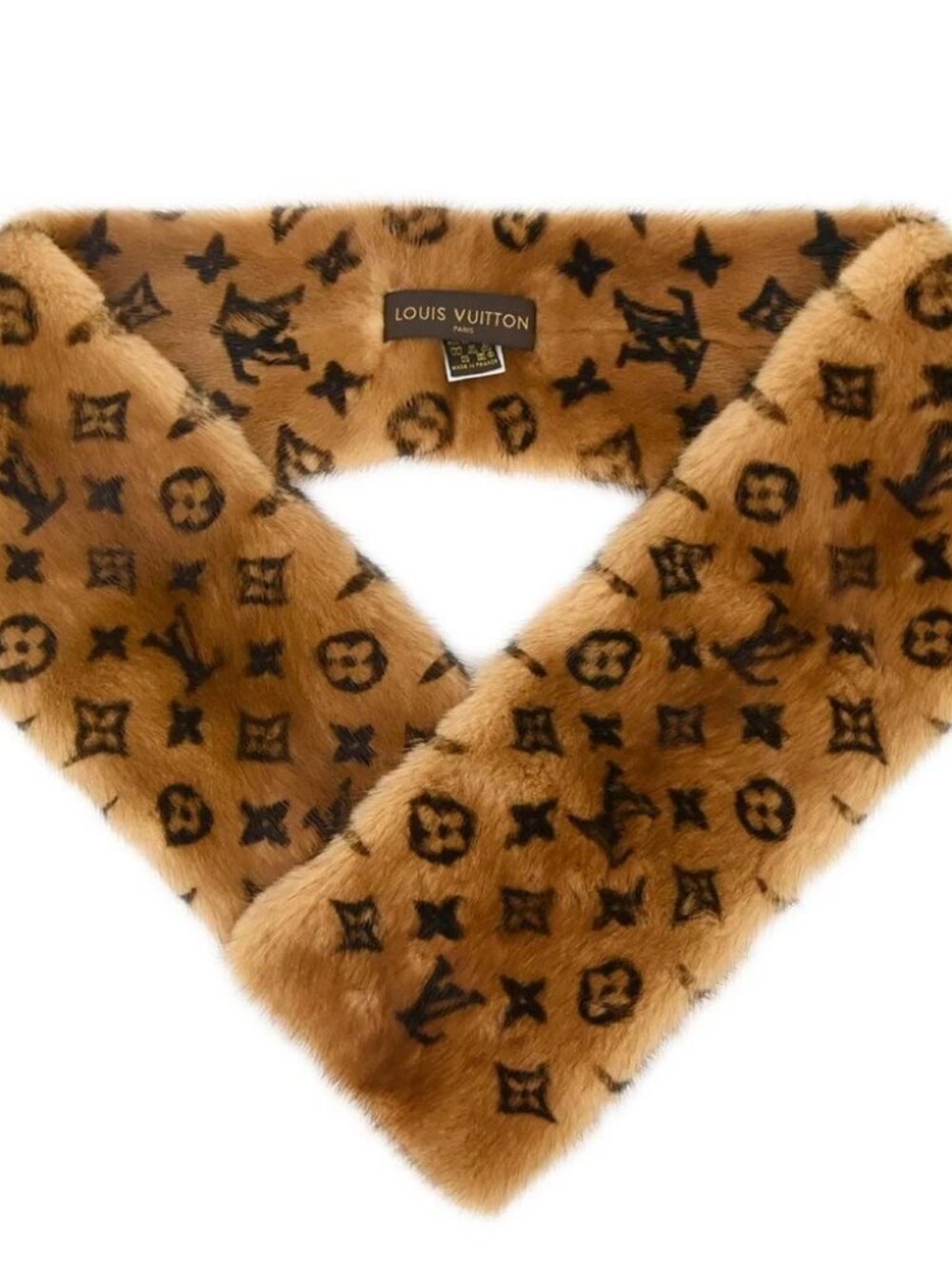 Louis Vuitton Monogram Mink Shawl Stole M72245 188579